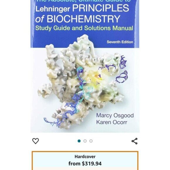Lehninger Principles of Biochemistry Manual and Study Guide Text Book - Picture 10 of 10